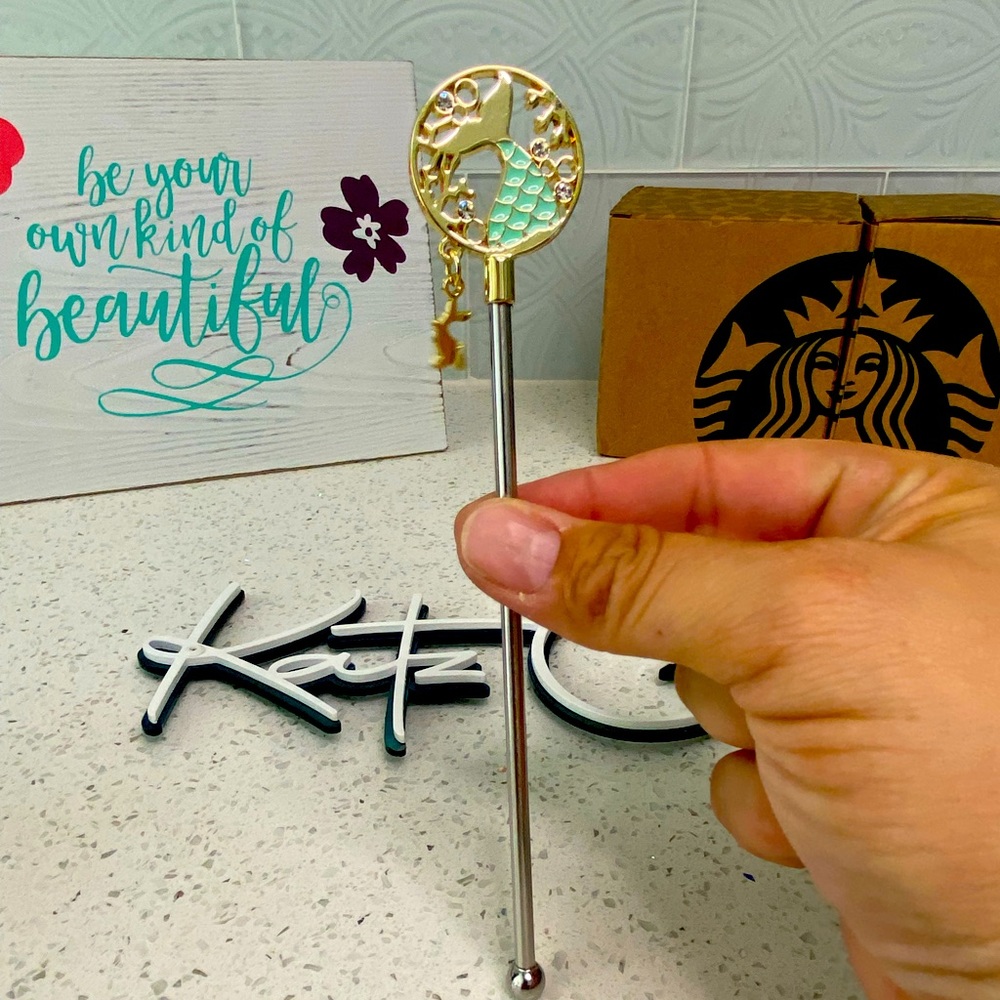 Starbucks Stir Rod/Stick with Mermaid Tail handle, China